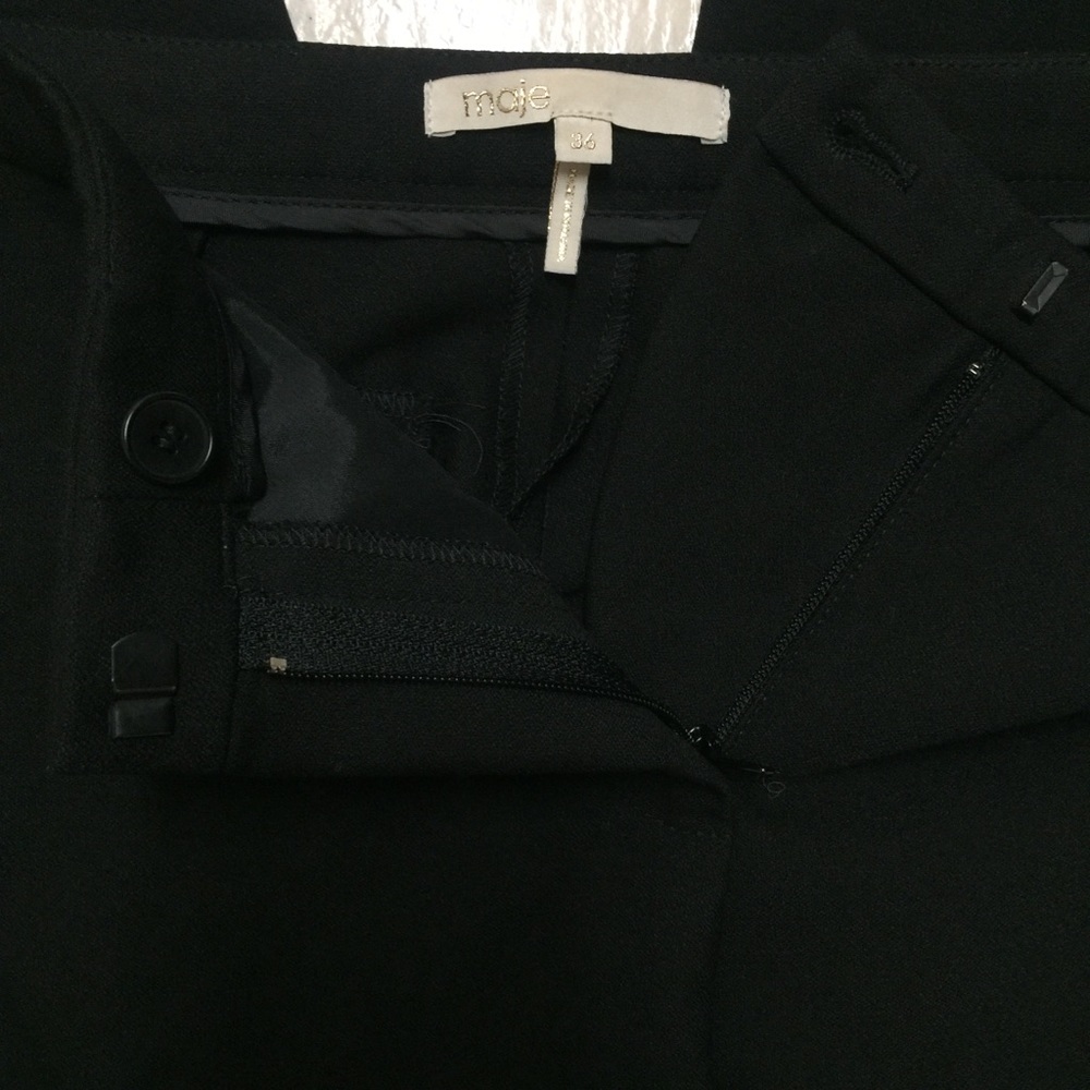 Maje Black Tux Style Trouser Size 36 - image 3